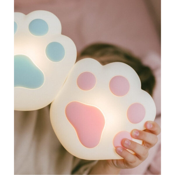 Rabbit & Friends Paw Silicone Lamp - Pink - Image 4