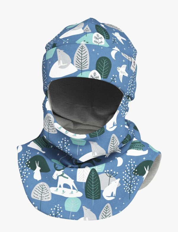Breden Thermal Merino Balaclava For Kids - Winter Animals - Image 4