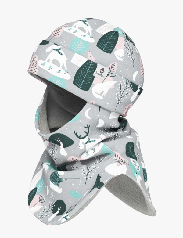 Breden Thermal Merino Balaclava For Kids - Winter Animals - Image 2