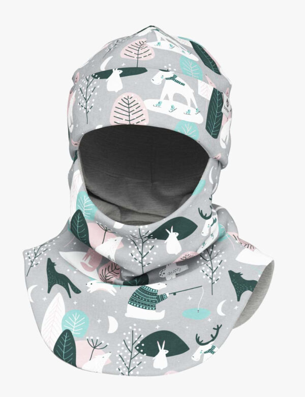 Breden Thermal Merino Balaclava For Kids - Winter Animals