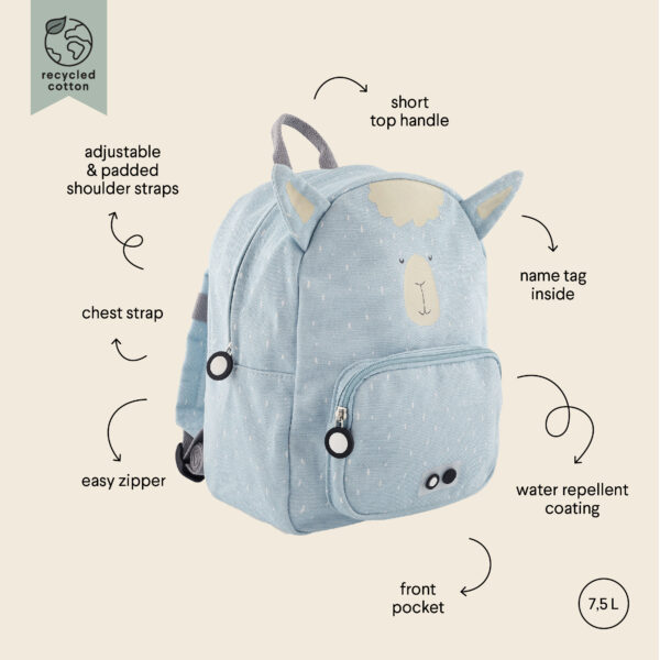 Trixie Baby Backpack - Mr Alpaca - Image 2