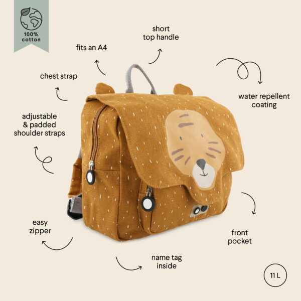 Trixie Baby School Bag - Mr Tiger - Image 2