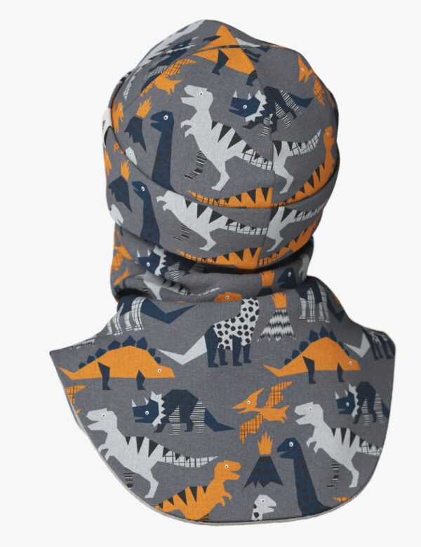 Breden Thermal Merino Balaclava For Kids - Dinosaurs - Image 6