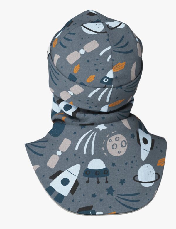 Breden Thermal Merino Balaclava For Kids - Rocket Race - Image 3